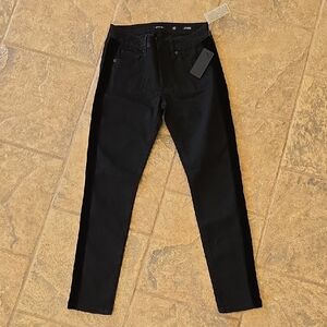 Miss Me Men's Dark Black Skinny Jeans